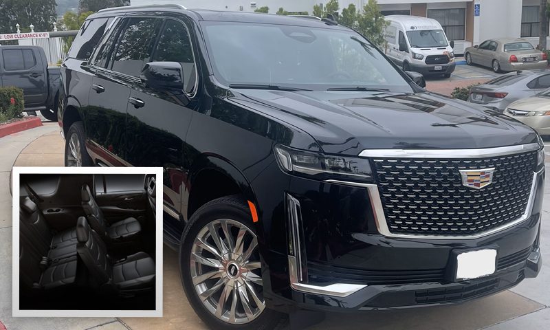 Cadillac Escalade ESV, 6 passengers - Southern California affiliate fleet operated by Vanity Limousines Inc.