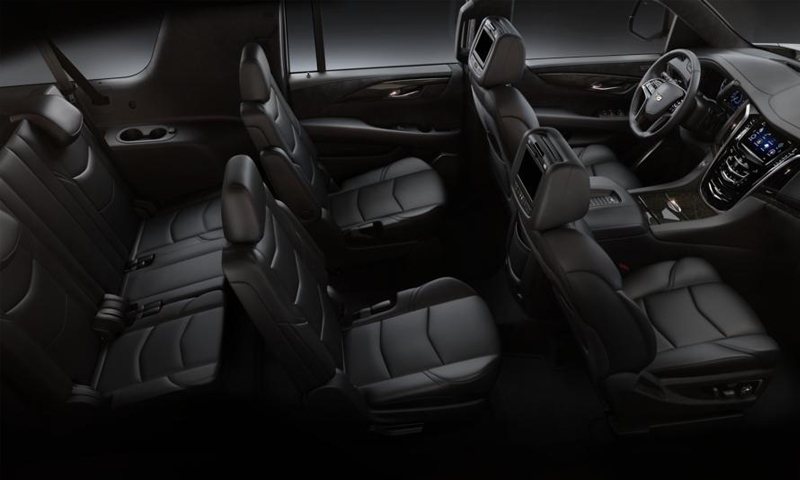 Cadillac Escalade ESV interior - Vanity Limousines Inc.