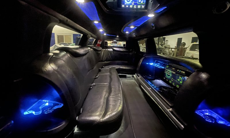 Lincoln MKT Stretch Limousine interior - Vanity Limousines Inc.