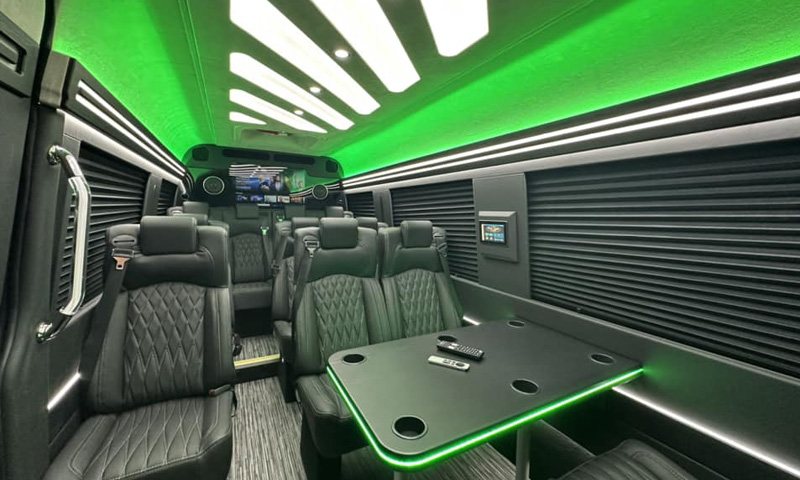Mercedes-Benz Sprinter Executive Van interior - Vanity Limousines Inc.
