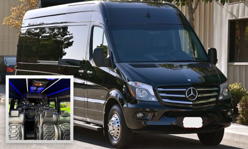Mercedes-Benz Sprinter Executive Shuttle, 13 passengers - Southern California affiliate fleet operated by Vanity Limousines Inc.