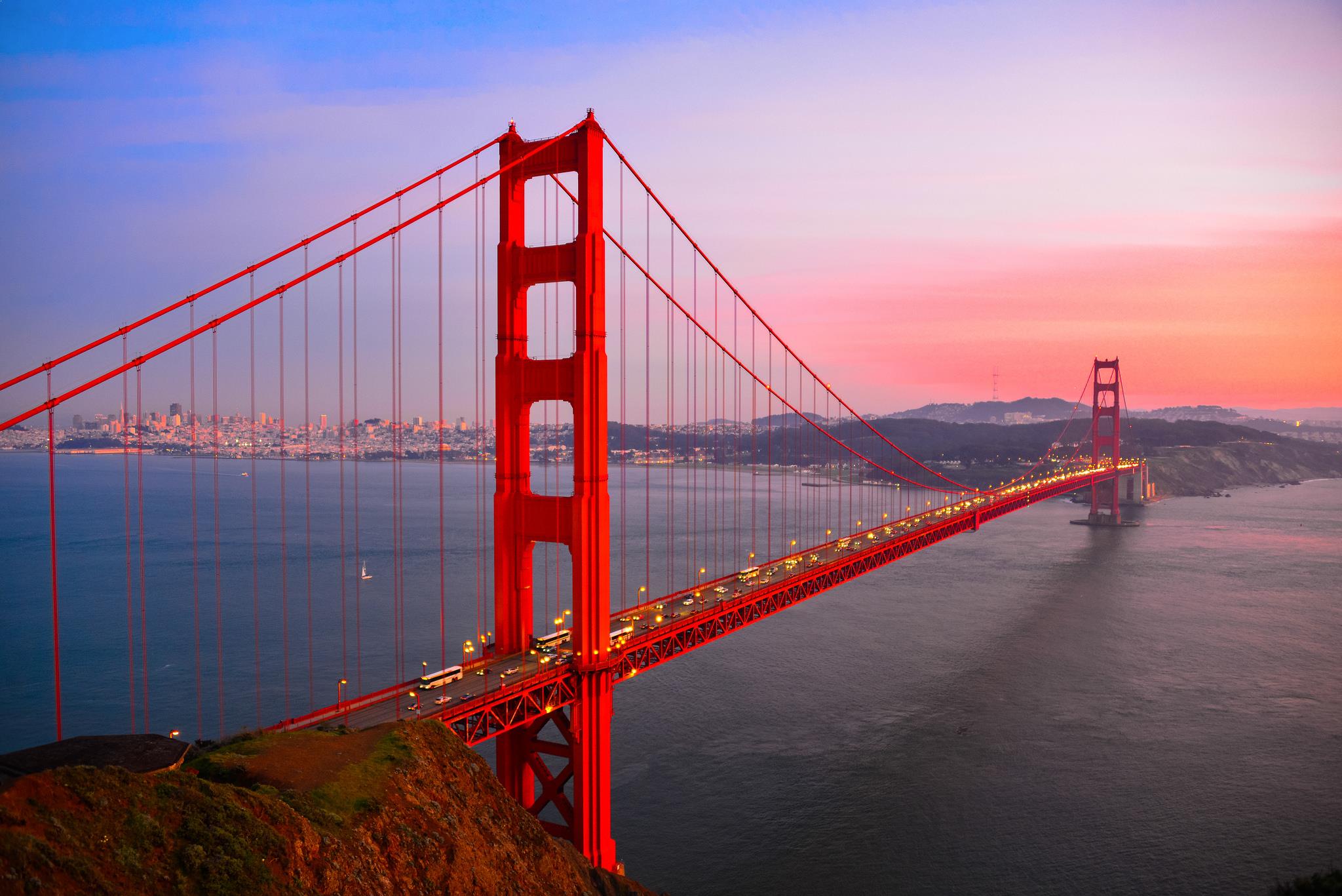 Golden Gate Bridge Skyline of San Francisco